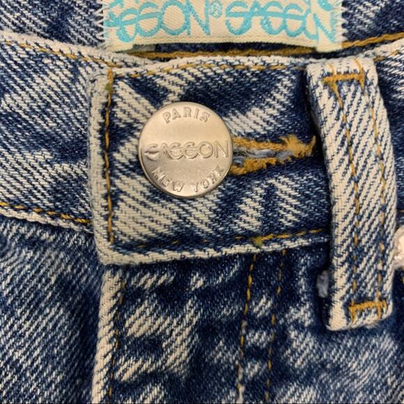 Sasson Vintage RARE Acid Wash Cutoff Denim Jean Shorts 6 - Picture 14 of 16